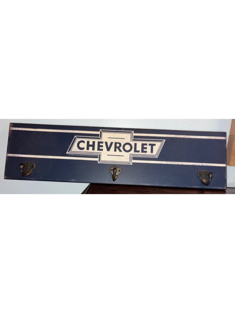 2019 Chevrolet Wall-Mounted Hat Rack w/ Three Hooks By Open Road Brands